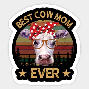 Best Cow Mom Ever Sticker